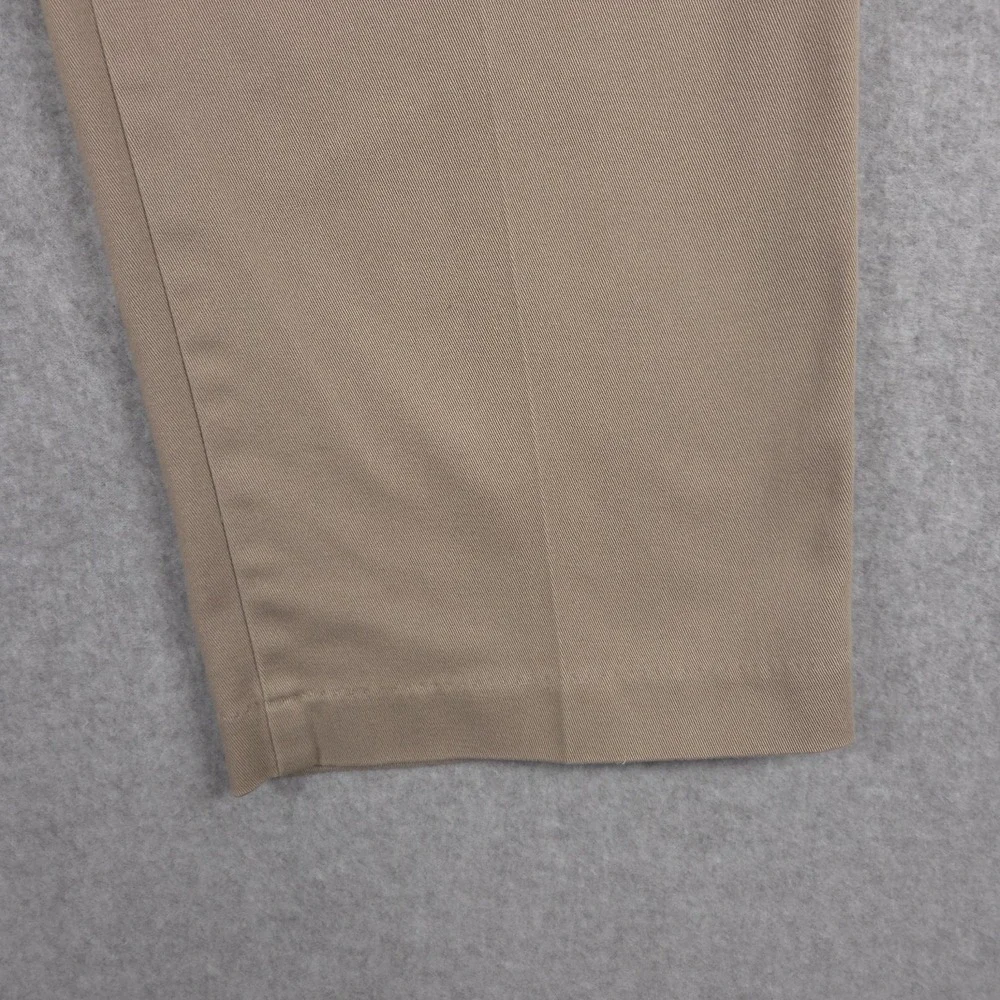Dockers Mens 38x30 Beige Tan Slim Tapered Flat Front Chino Khaki Pants School